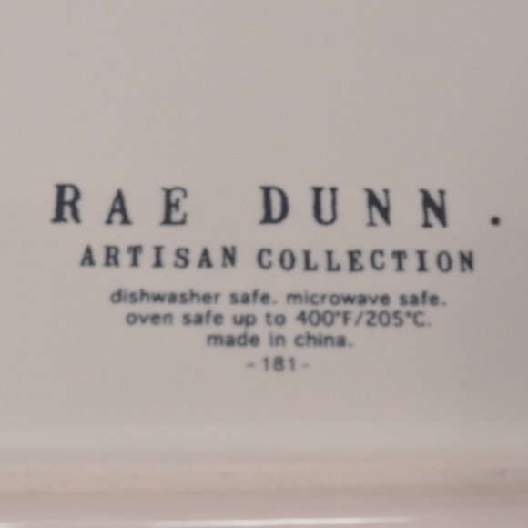 Rae Dunn Gingerbread Baking Dish Red Letters New Christmas Holiday Party Winter - Picture 6 of 8